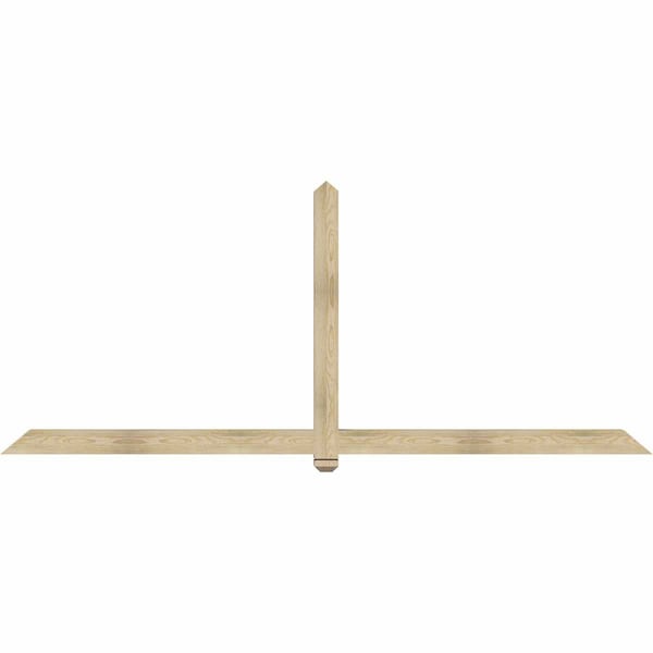 Ekena Millwork Eugene Rough Sawn Timber Gable Bracket, Douglas Fir, 108"W x 45"H x 4"D x 4"F, 10/12 Pitch GBW108X45X0404EUG00RDF - main